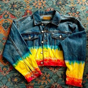 Blank NYC tie dye denim jacket - large - unworn
